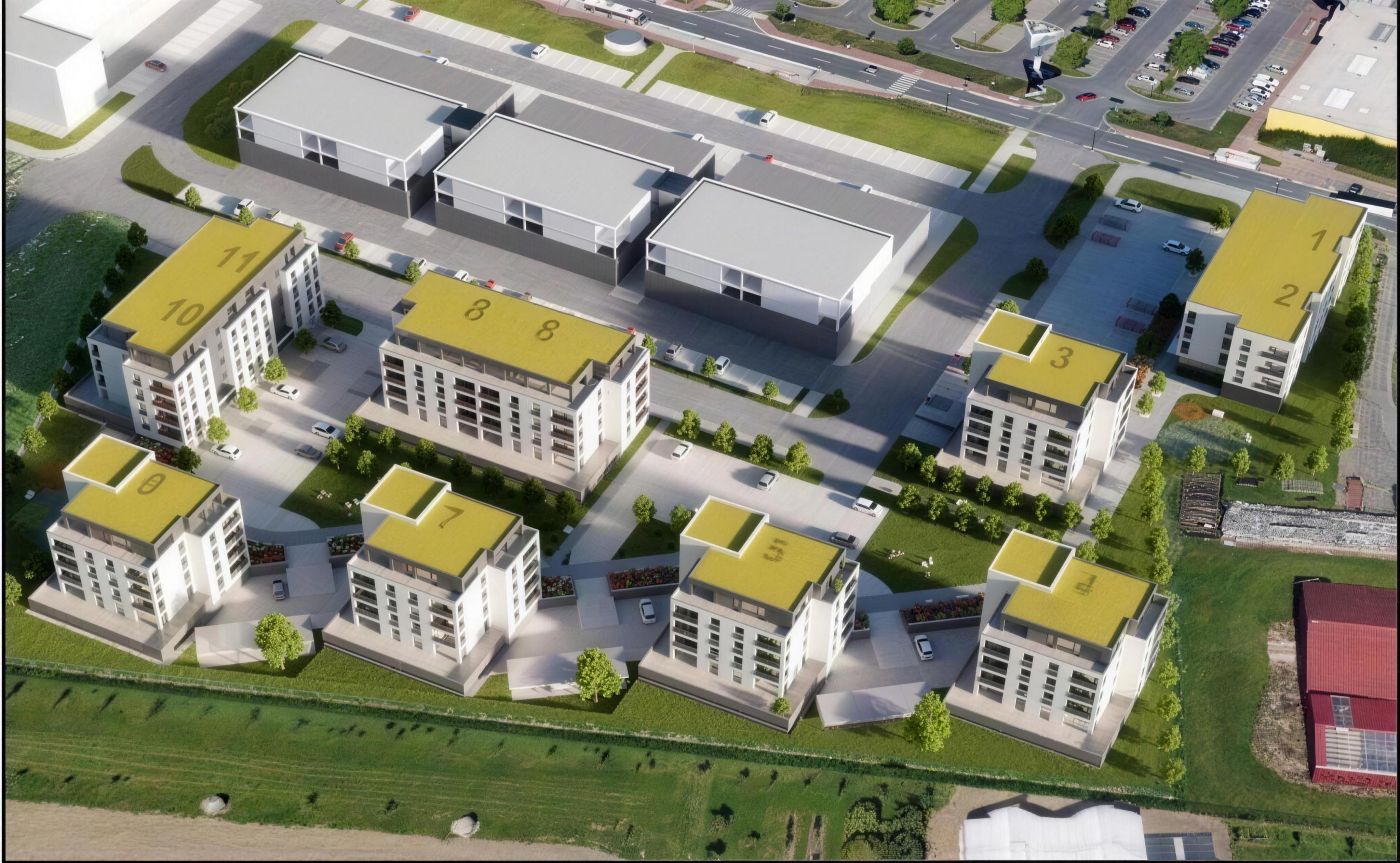 Rezidence Kačírkova Opava — bytový dům, exteriér