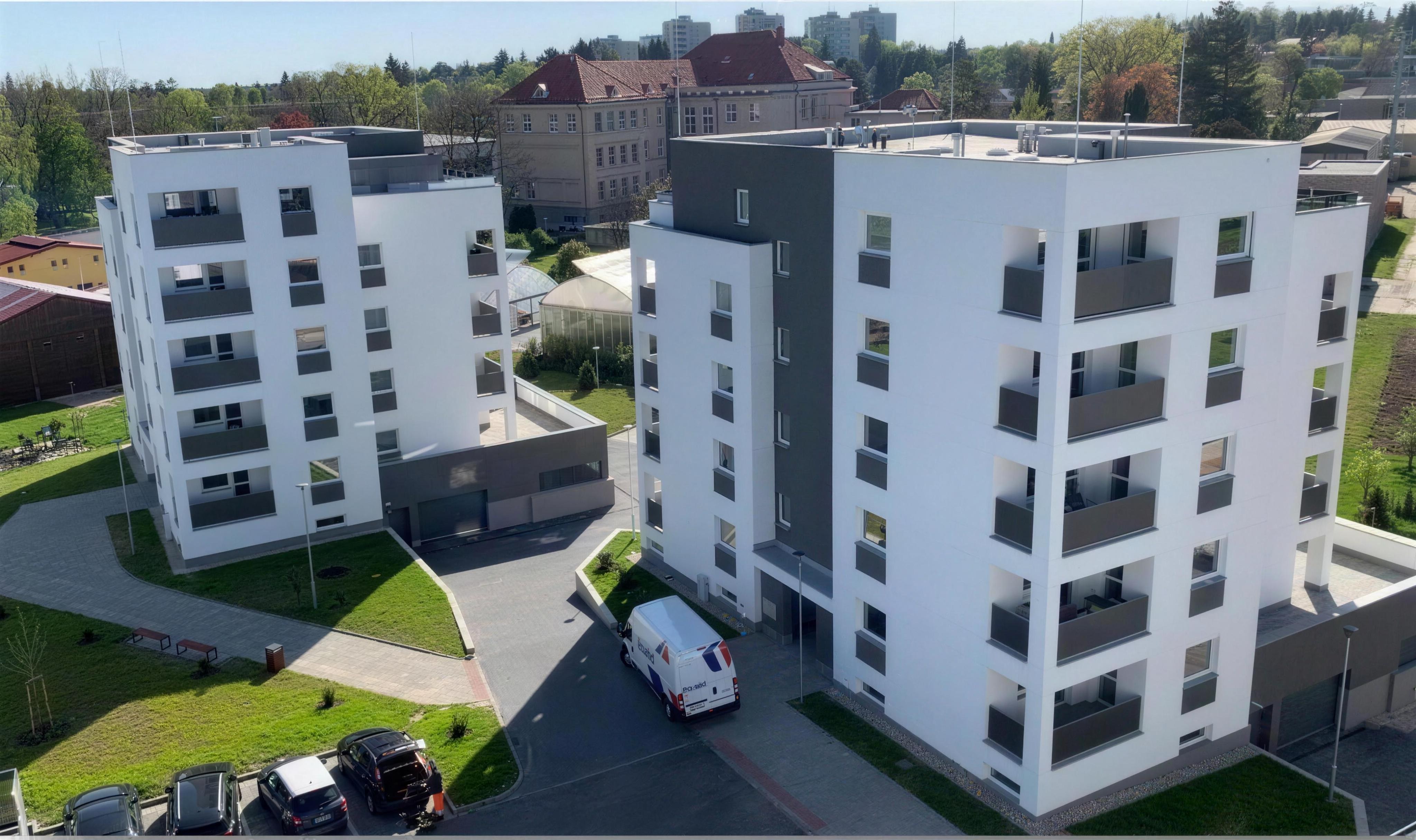Rezidence Kačírkova Opava — panorama celého komplexu